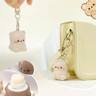 Kawaii Cute Little Bear Lip Balm makeup by The Kawaii Shoppu | The Kawaii Shoppu
