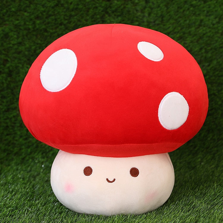 Kawaii Cute Mochi Mushroom Plushie Red 23cm Soft Toy by The Kawaii Shoppu | The Kawaii Shoppu