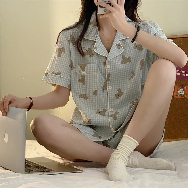 Kawaii Cute Summer Shirt / Shorts Pyjamas Clothing and Accessories by The Kawaii Shoppu | The Kawaii Shoppu