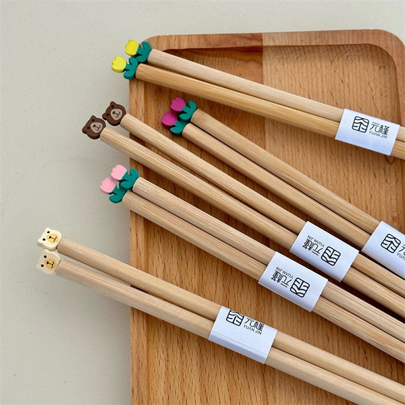 Kawaii Cute Wooden Chopsticks Home & Kitchen by The Kawaii Shoppu | The Kawaii Shoppu