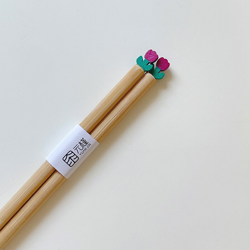 Kawaii Cute Wooden Chopsticks Purple Flower Home & Kitchen by The Kawaii Shoppu | The Kawaii Shoppu