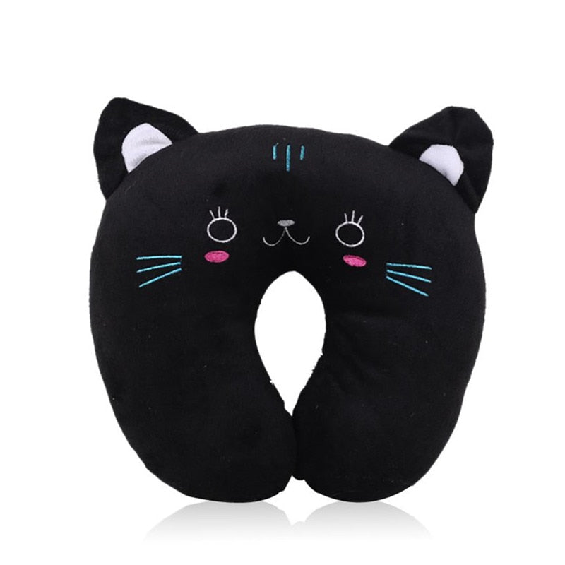 Kawaii Friend U Shaped Travel / Sleep Pillow cat Soft Toy by The Kawaii Shoppu | The Kawaii Shoppu