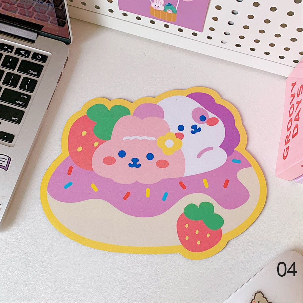 Kawaii Friends Pastel Party Desk Mouse Pad Donut Friends Home Decor by The Kawaii Shoppu | The Kawaii Shoppu