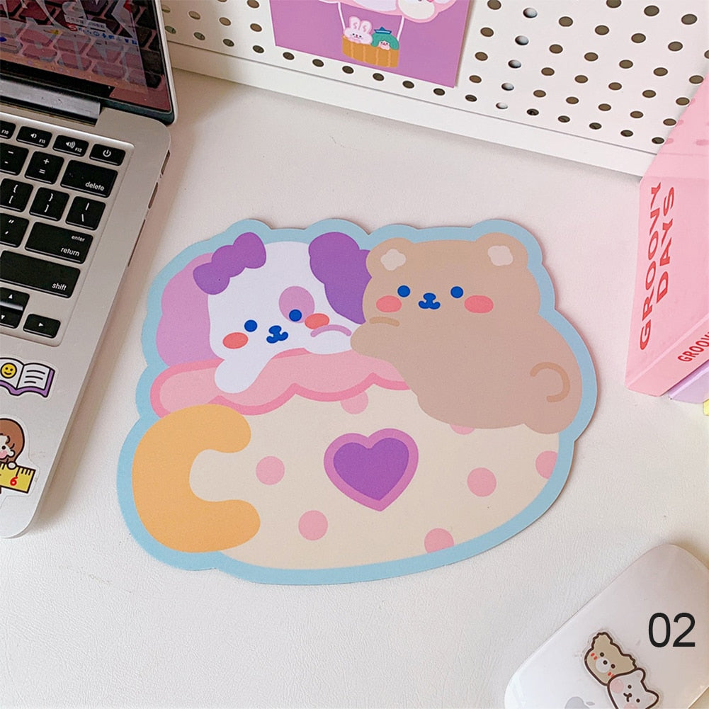 Kawaii Friends Pastel Party Desk Mouse Pad Snuggle Friends Home Decor by The Kawaii Shoppu | The Kawaii Shoppu