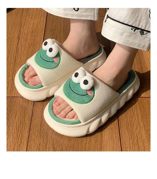 Kawaii Frog Women's Indoor Slippers – Soft, Comfy & Anti-Slip