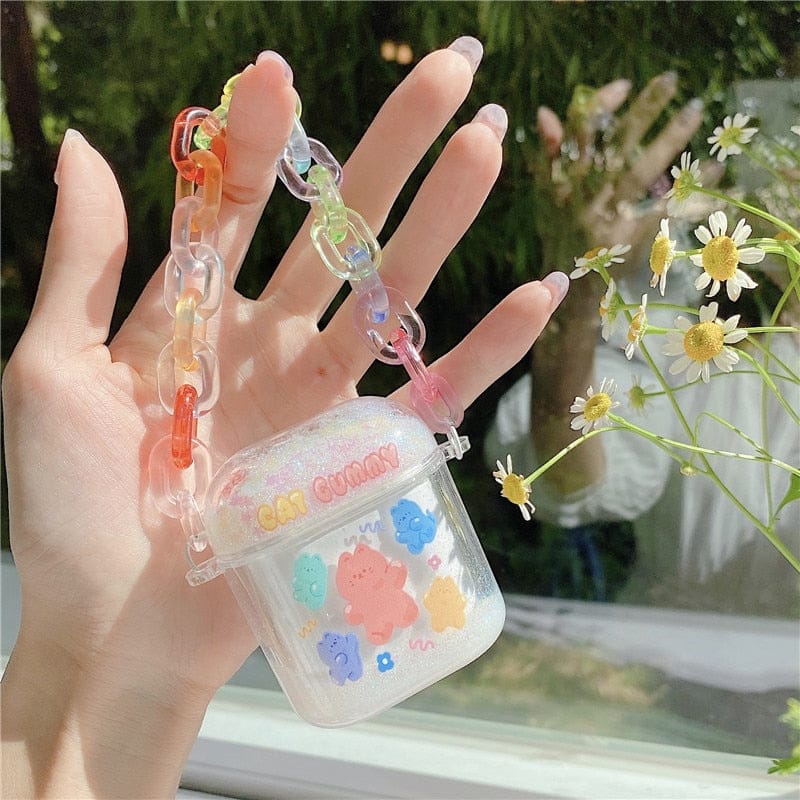 Kawaii Glitter Airpods Case Chains 1/2/Pro Accessory The Kawaii Shoppu