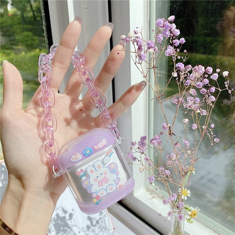 Kawaii Glitter Airpods Case Chains 1/2/Pro Accessory The Kawaii Shoppu