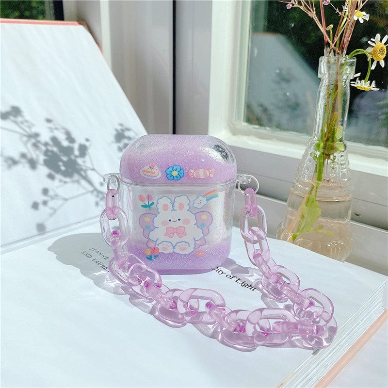 Kawaii Glitter Airpods Case Chains 1/2/Pro Accessory The Kawaii Shoppu