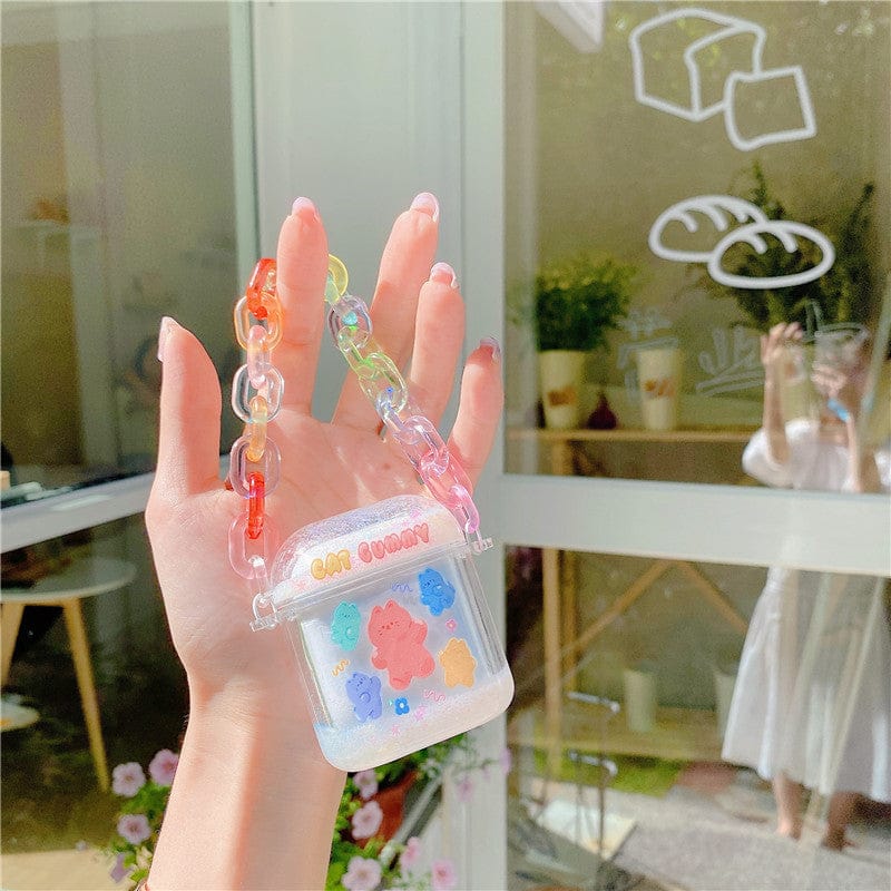 Kawaii Glitter Airpods Case Chains 1/2/Pro Accessory The Kawaii Shoppu