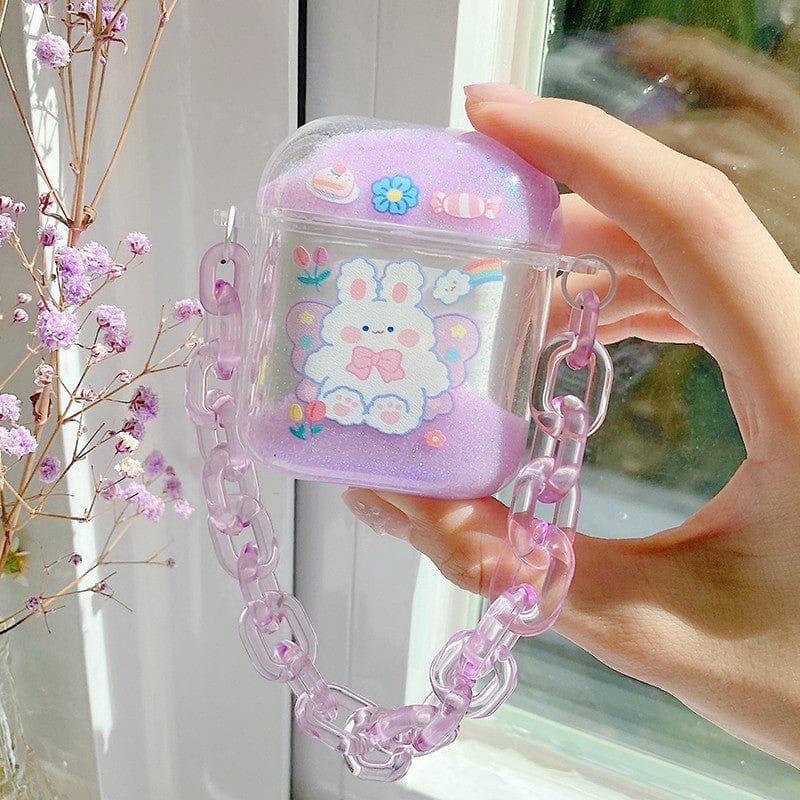 Kawaii Glitter Airpods Case Chains 1/2/Pro Accessory The Kawaii Shoppu