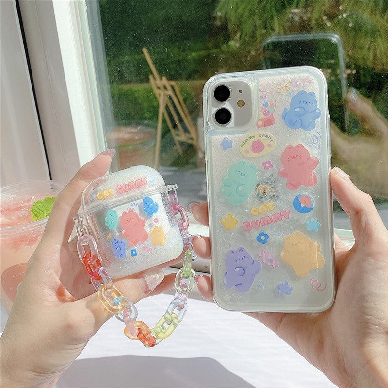 Kawaii Glitter Airpods Case Chains 1/2/Pro Accessory The Kawaii Shoppu