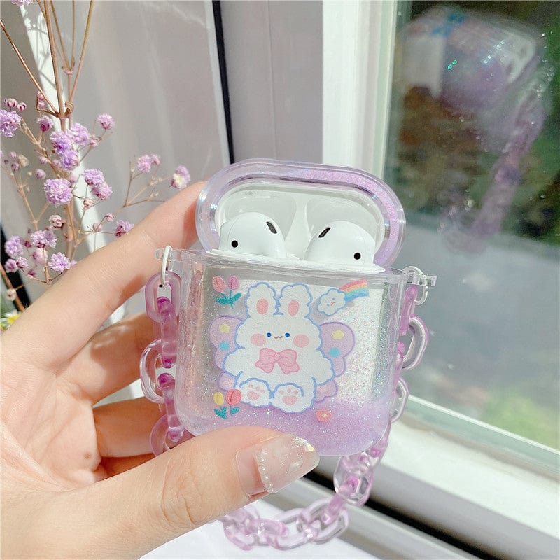 Kawaii Glitter Airpods Case Chains 1/2/Pro Accessory The Kawaii Shoppu