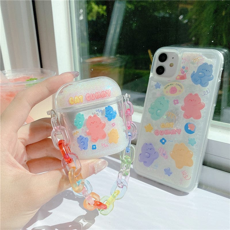 Kawaii Glitter Airpods Case Chains 1/2/Pro Accessory The Kawaii Shoppu