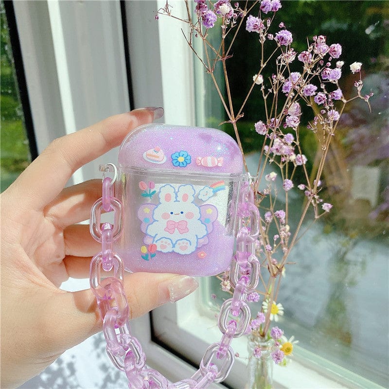 Kawaii Glitter Airpods Case Chains 1/2/Pro Accessory The Kawaii Shoppu