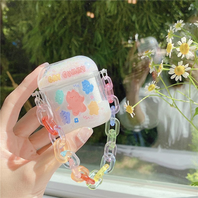 Kawaii Glitter Airpods Case Chains 1/2/Pro Accessory The Kawaii Shoppu