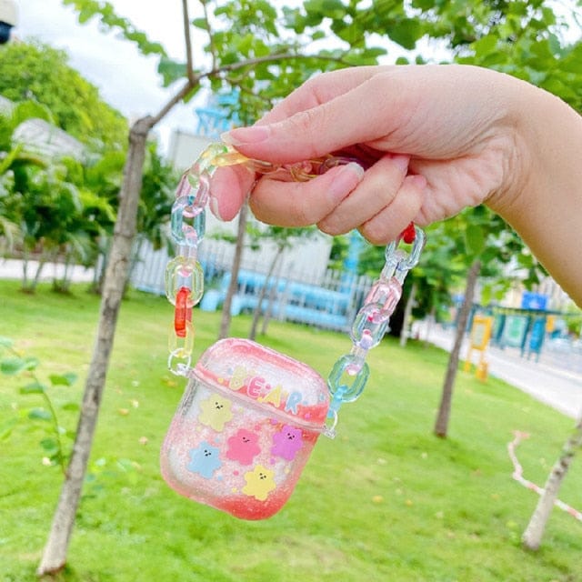 Kawaii Glitter Airpods Case Chains 1/2/Pro Multi Bear for airpods 1/2 Accessory The Kawaii Shoppu