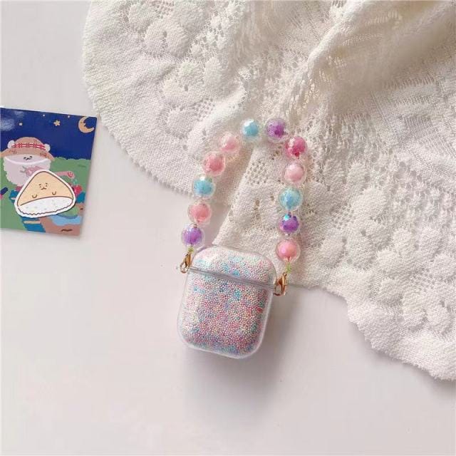 Kawaii Glitter Airpods Case Chains 1/2/Pro Multi Glitter for airpods 1/2 Accessory The Kawaii Shoppu