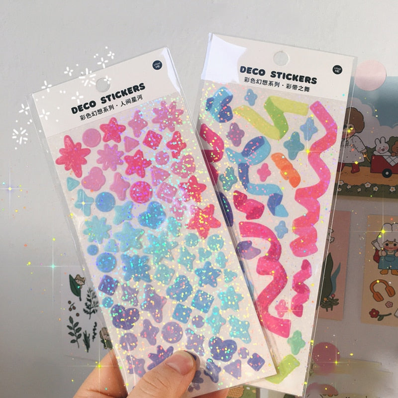 Kawaii Glitter Kpop Idol Decor Stickers Stationery by The Kawaii Shoppu | The Kawaii Shoppu