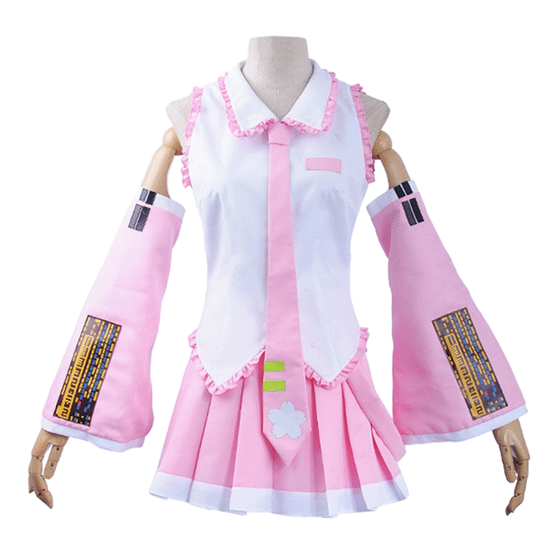 Kawaii Halloween - Anime Miku 01 Blue / Sakura / Witch Cosplay Outfit Pink Full Set XS Clothing and Accessories by The Kawaii Shoppu | The Kawaii Shoppu