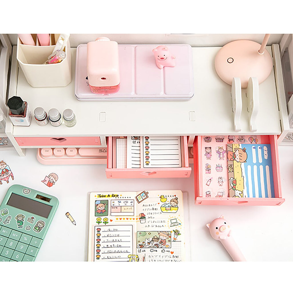 Kawaii Heart Desktop Storage Monitor Stand Home & Kitchen by The Kawaii Shoppu | The Kawaii Shoppu