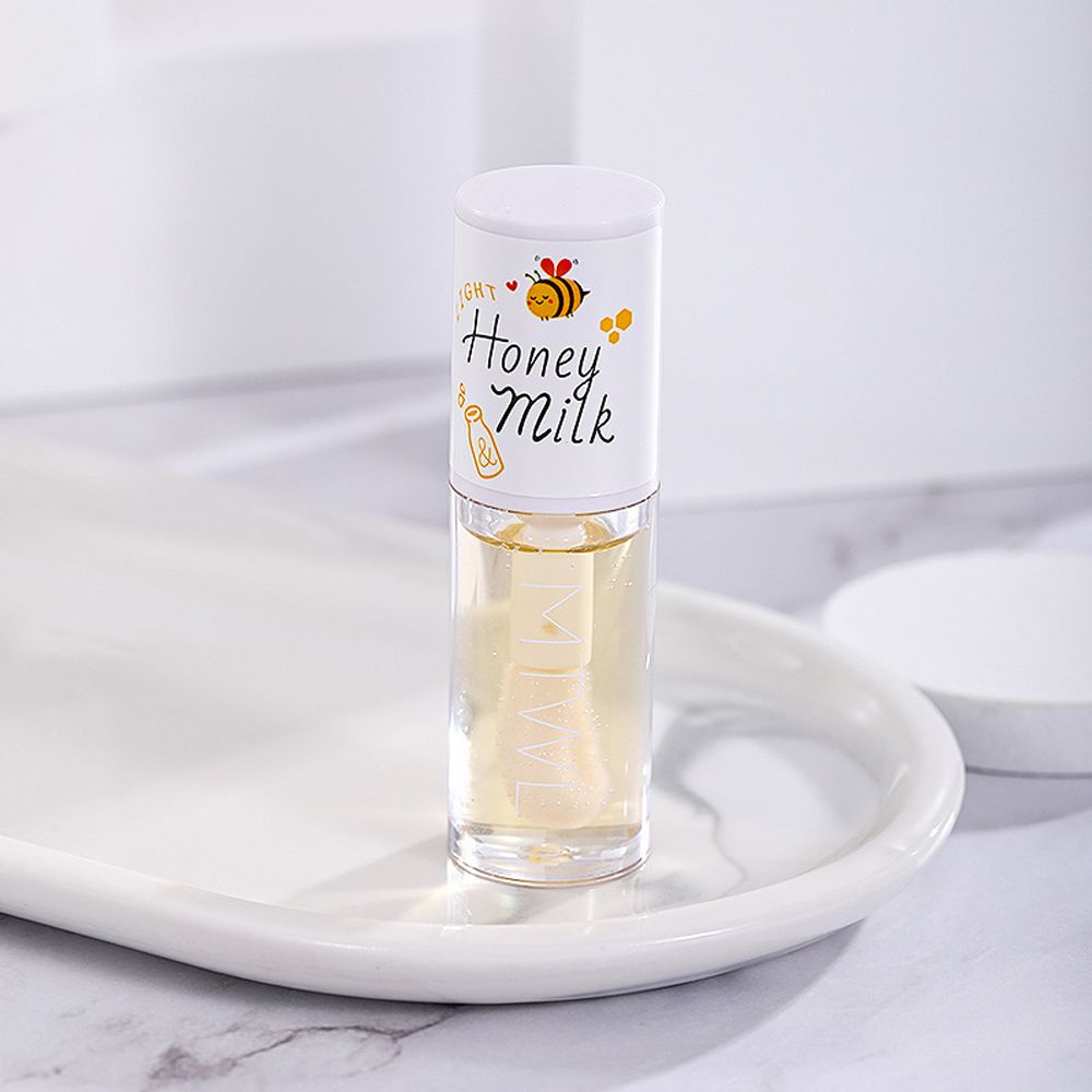 Kawaii Honey Peach Oolong Lip Oil Honey Milk 5ml makeup by The Kawaii Shoppu | The Kawaii Shoppu