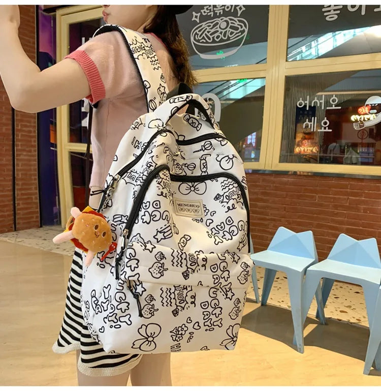 Kawaii INS Cute Print Backpack Bag by The Kawaii Shoppu | The Kawaii Shoppu