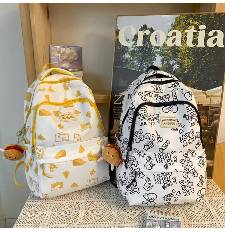 Kawaii INS Cute Print Backpack – The Kawaii Shoppu