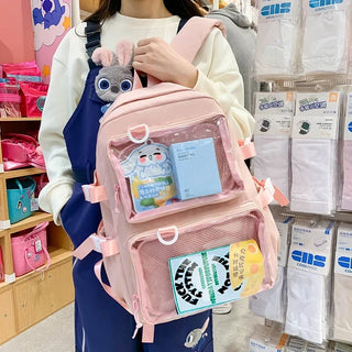 Kawaii ITA Backpack – Transparent Large Capacity School Bag