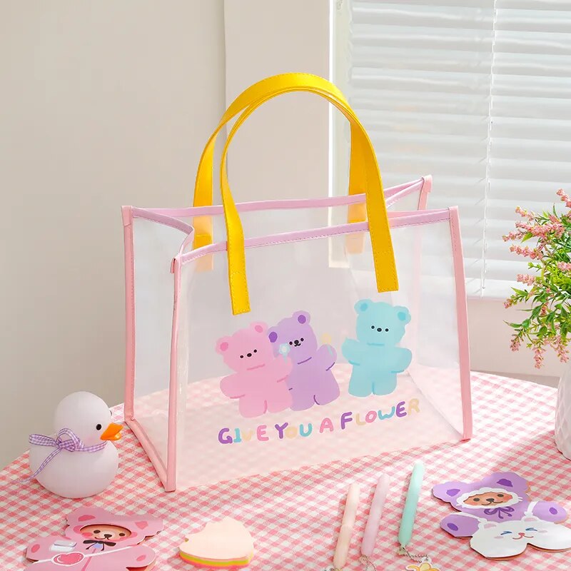 Kawaii Jelly Bear Shopping Shoulder Bags Bag by The Kawaii Shoppu | The Kawaii Shoppu