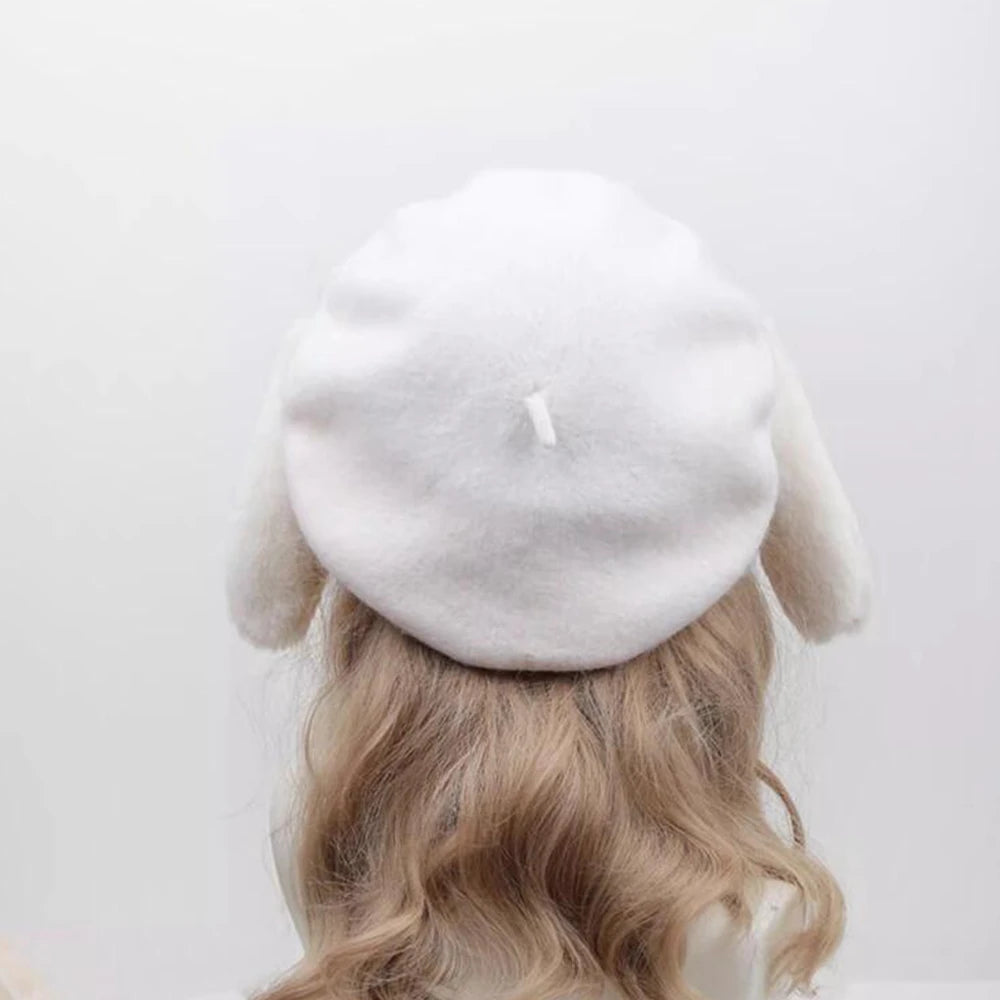 Kawaii Loppy Bunny Plush Fluffy Ear Wooly Winter Hat Clothing and Accessories by The Kawaii Shoppu | The Kawaii Shoppu