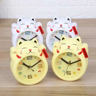 Kawaii Lucky Cat Analog Wall Clock Home Decor by The Kawaii Shoppu | The Kawaii Shoppu
