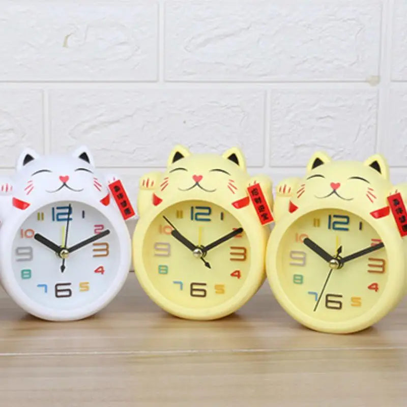 Kawaii Lucky Cat Analog Wall Clock Home Decor by The Kawaii Shoppu | The Kawaii Shoppu