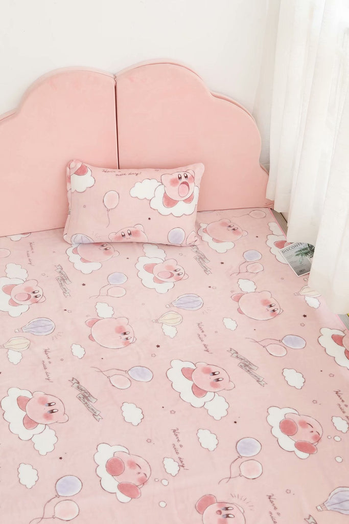 Kawaii Pink Mochi Anime Blanket Blanket by The Kawaii Shoppu | The Kawaii Shoppu