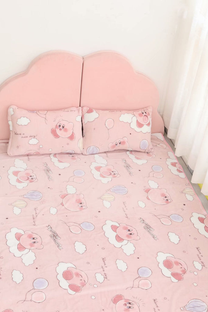 Kawaii Pink Mochi Anime Blanket Blanket by The Kawaii Shoppu | The Kawaii Shoppu