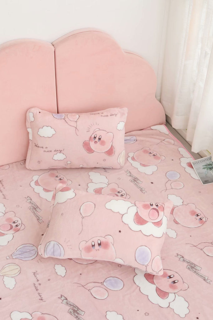 Kawaii Pink Mochi Anime Blanket Blanket by The Kawaii Shoppu | The Kawaii Shoppu