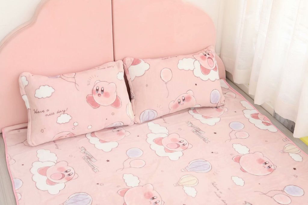 Kawaii Pink Mochi Anime Blanket Blanket by The Kawaii Shoppu | The Kawaii Shoppu