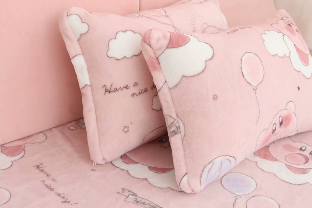 Kawaii Pink Mochi Anime Blanket Blanket by The Kawaii Shoppu | The Kawaii Shoppu