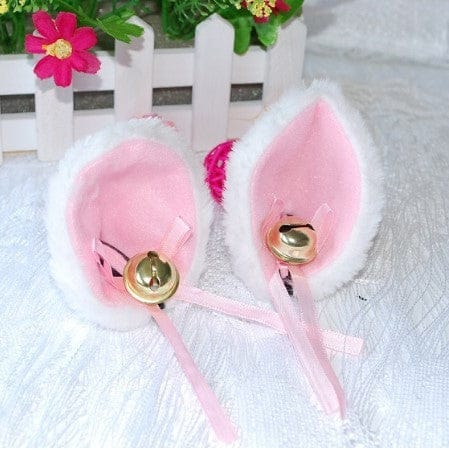 Kawaii Plush Cat Ears 2-white Accessory The Kawaii Shoppu