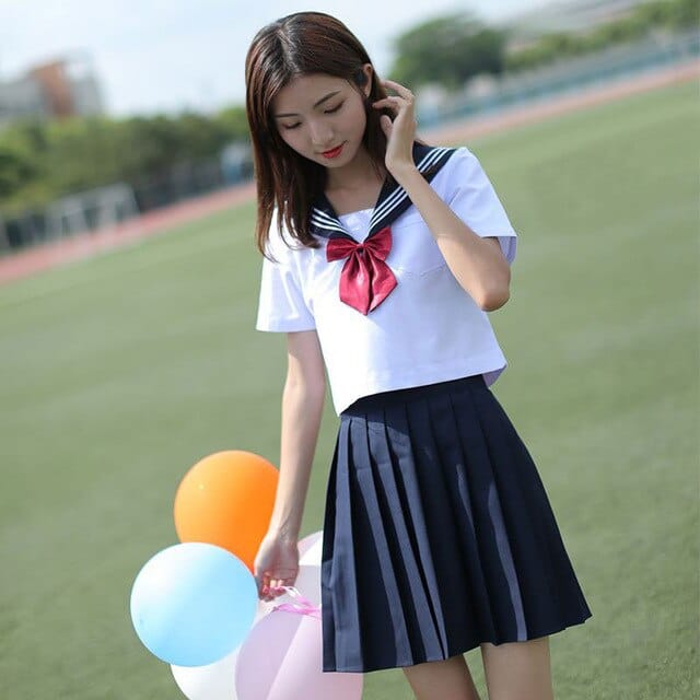 Kawaii Sailor Girl Two Piece - Shirt & Skirt S - XXXXL – The Kawaii Shoppu