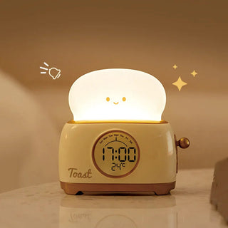 Kawaii Toast LED Night Light Digital Alarm Clock Electrical by The Kawaii Shoppu | The Kawaii Shoppu
