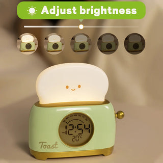 Kawaii Toast LED Night Light Digital Alarm Clock Electrical by The Kawaii Shoppu | The Kawaii Shoppu