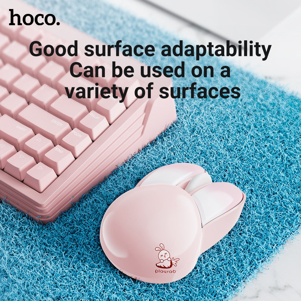 Kawaii Wireless Cute Bunny Rabbit Design 3D Ergonomic Gamer Style Mouse Gaming Accessories by The Kawaii Shoppu | The Kawaii Shoppu