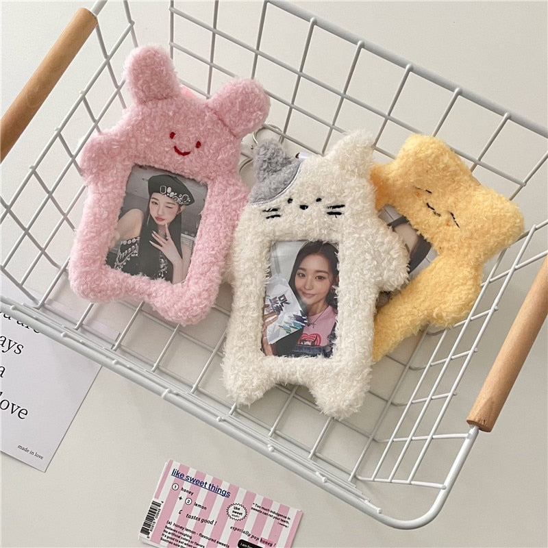 Kitty Bear Bunny Plush Kpop Photo Card Case Stationery by The Kawaii Shoppu | The Kawaii Shoppu