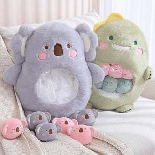 Koala / Bunny / Panda / Dino Pudding Plushies 6pcs Soft Toy by The Kawaii Shoppu | The Kawaii Shoppu