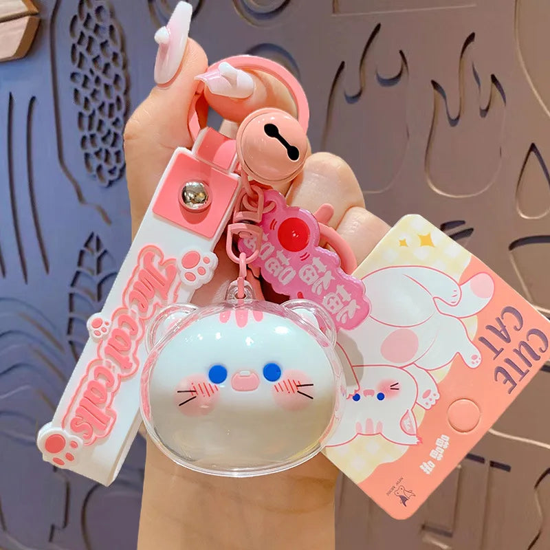 KShoppu Cute Kitty Head Keychain Accessories by The Kawaii Shoppu | The Kawaii Shoppu