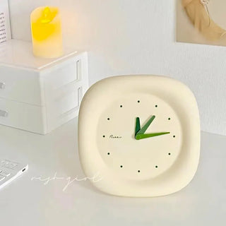 KShoppu INS Aesthetic Square Bubble Clock Pastel Yellow 176mm Home Decor by The Kawaii Shoppu | The Kawaii Shoppu