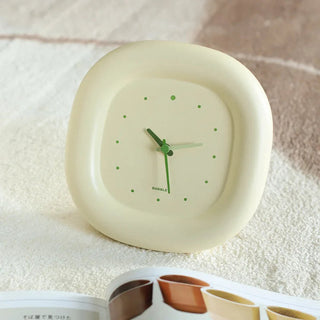 KShoppu INS Aesthetic Square Bubble Clock Pastel Yellow 176mm Home Decor by The Kawaii Shoppu | The Kawaii Shoppu