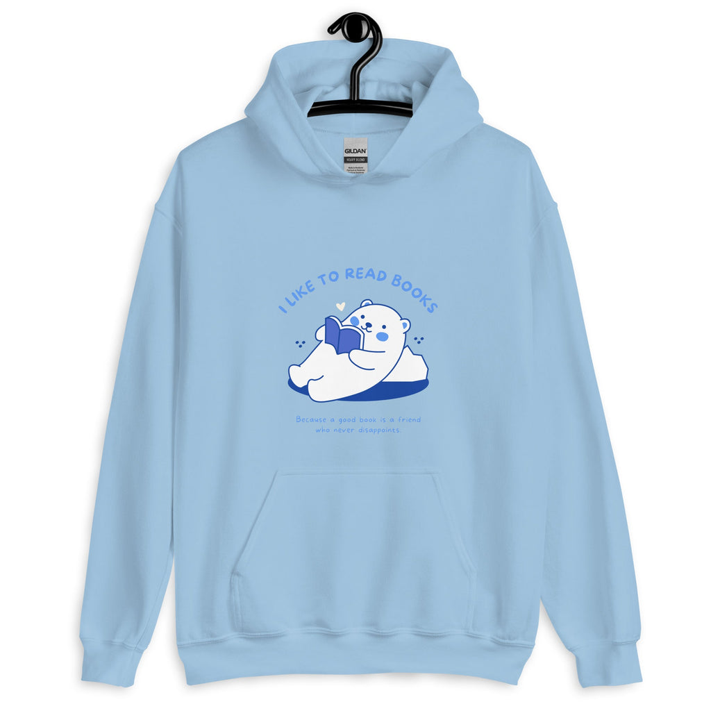 Love Books Cute Bear Kawaii Hoodie S by The Kawaii Shoppu | The Kawaii Shoppu