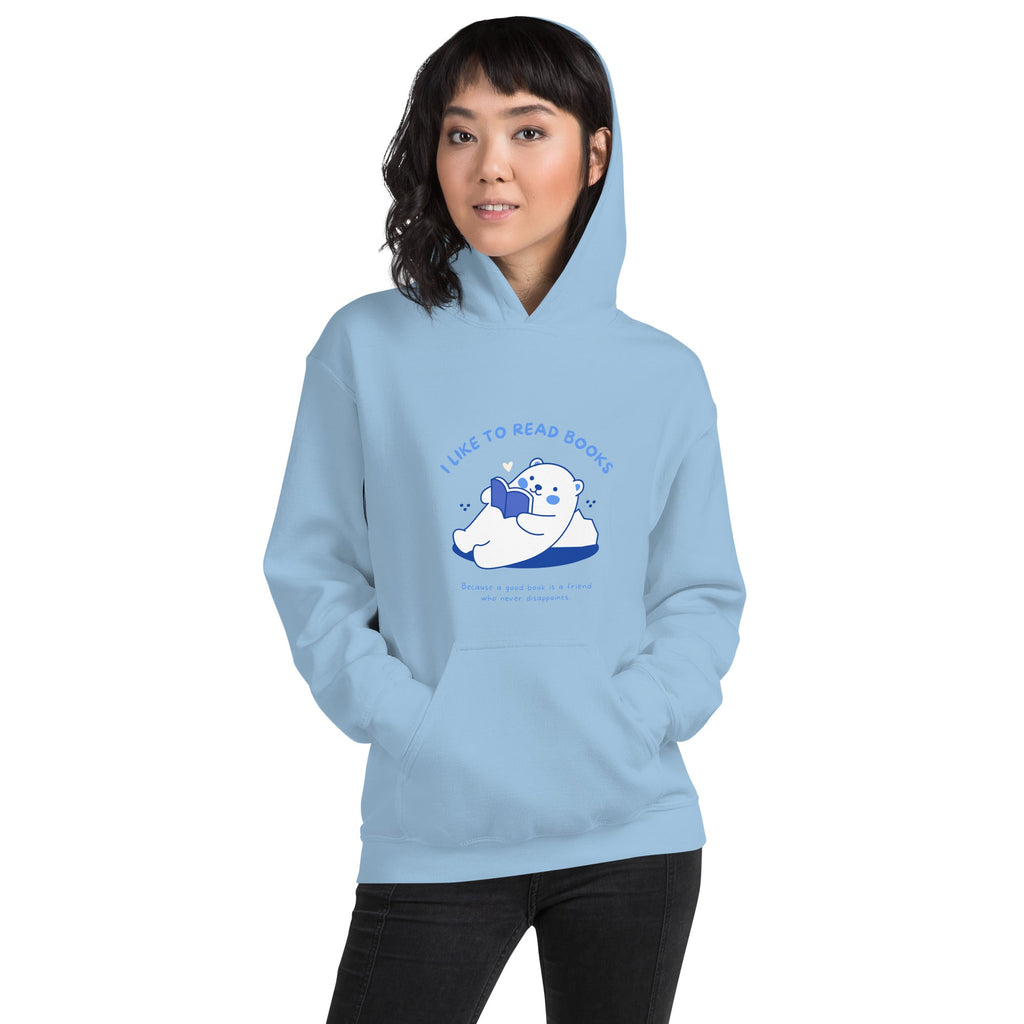 Love Books Cute Bear Kawaii Hoodie by The Kawaii Shoppu | The Kawaii Shoppu