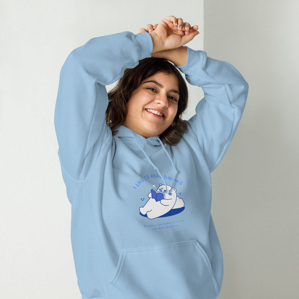 Love Books Cute Bear Kawaii Hoodie by The Kawaii Shoppu | The Kawaii Shoppu